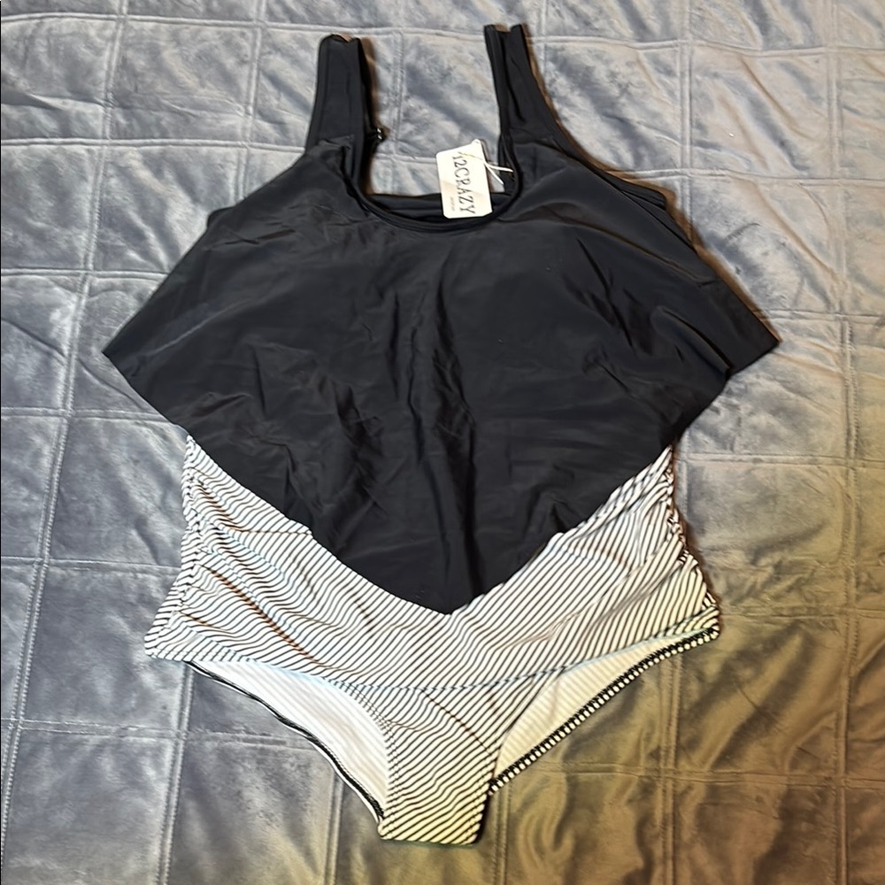 12Crazy Two Piece Tankini Swim Set